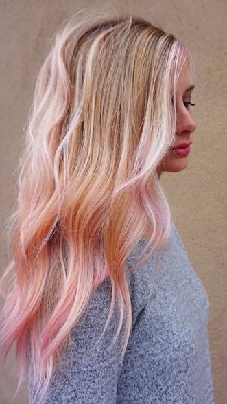 Best Hair Color Ideas 2017 2018 Pastel Pink On Blonde Hair