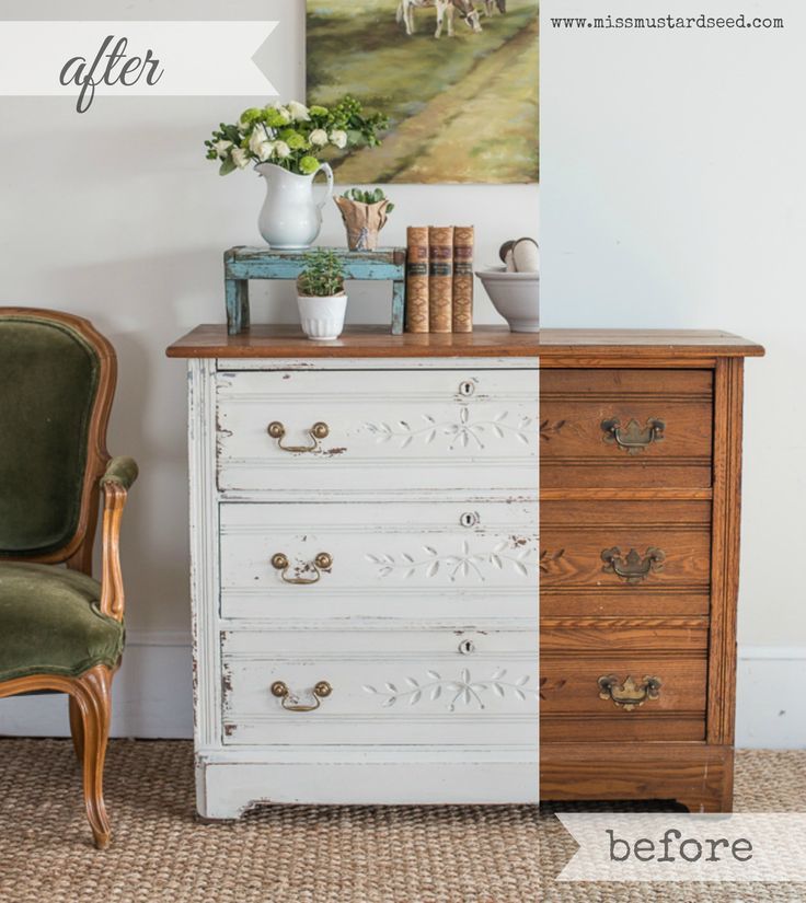 Furniture Makeover Ideas Custom White Milk Paint Dresser