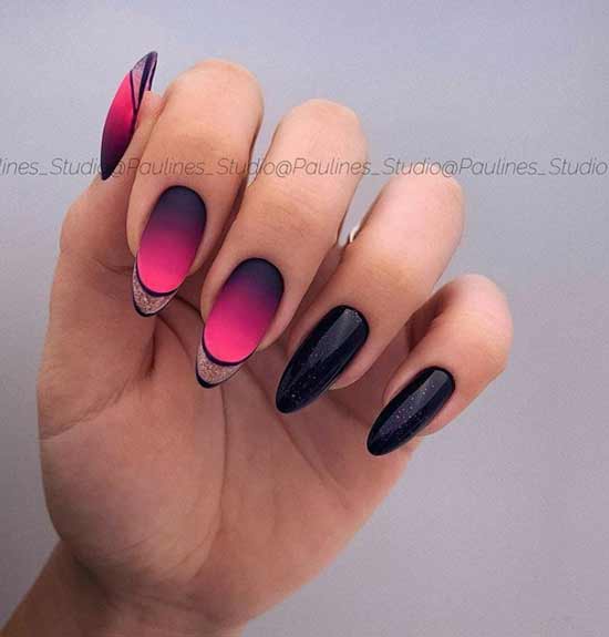 Black nail design