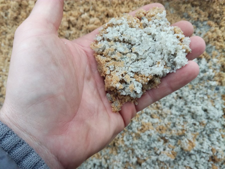 sand-salt mixture