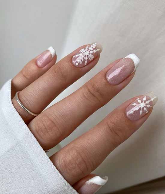 French white with sequins for the new year