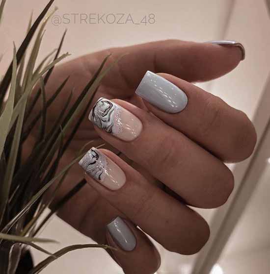 French with sparkles: 100 photos of manicure, the newest ideas