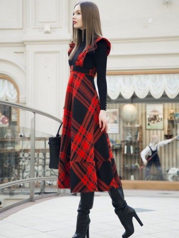 Winter dresses.  New items of styles, images, ideas