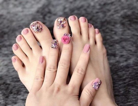 Fresh ideas for pedicure with gel polish.  Only the best options