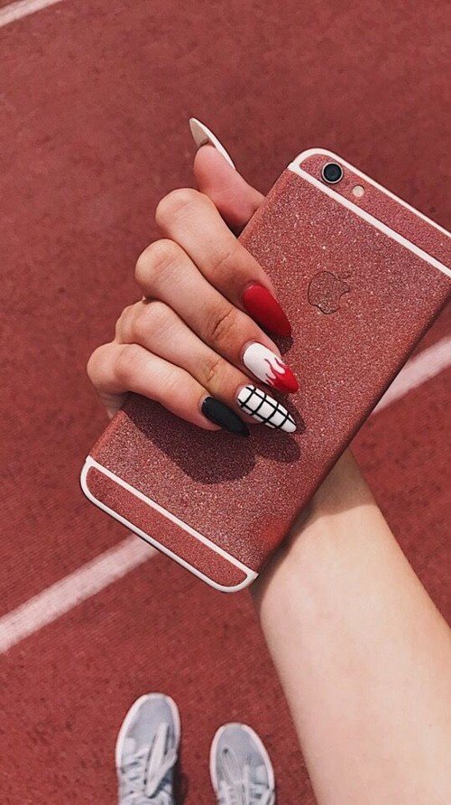 Sharp nail innovations.  Photo of sharp nail design ideas