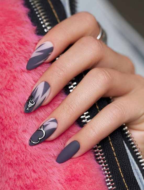 Silver nail design: 105 ideas on the photo with new manicure
