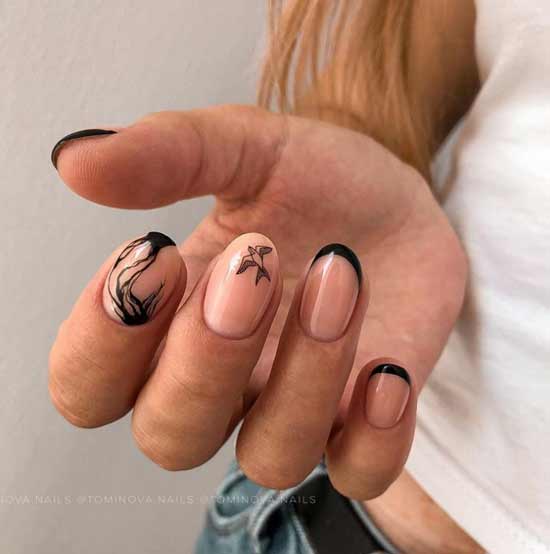 French black manicure