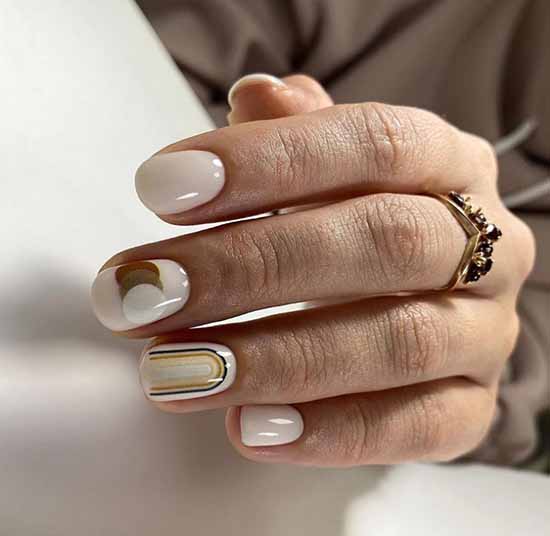 Beautiful manicure with shellac