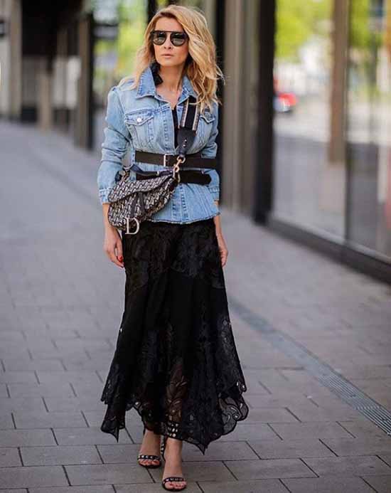 With what and how to wear a belt: fashionable female images in the photo