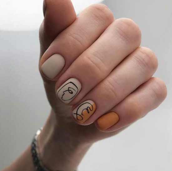 Unusual patterns in nail design