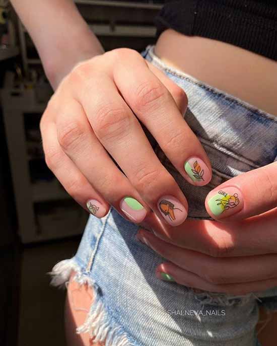Beautiful matte nails: design, new manicure in the photo