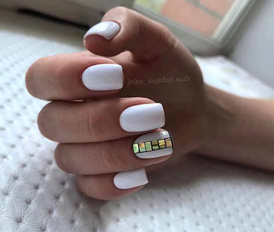 Foil nail design: photo, fashionable manicure novelties