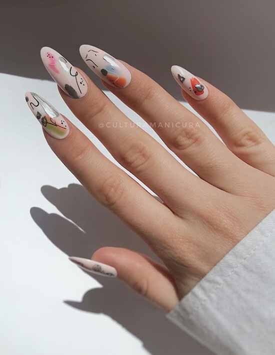 Foil nail design: photo, fashionable manicure novelties