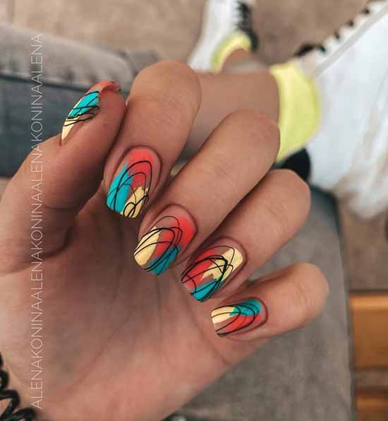 "Cobweb" on nails: design, 100 photos of a beautiful manicure