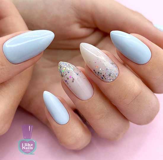 Manicure with sparkles on the tips of nails: photos, new items
