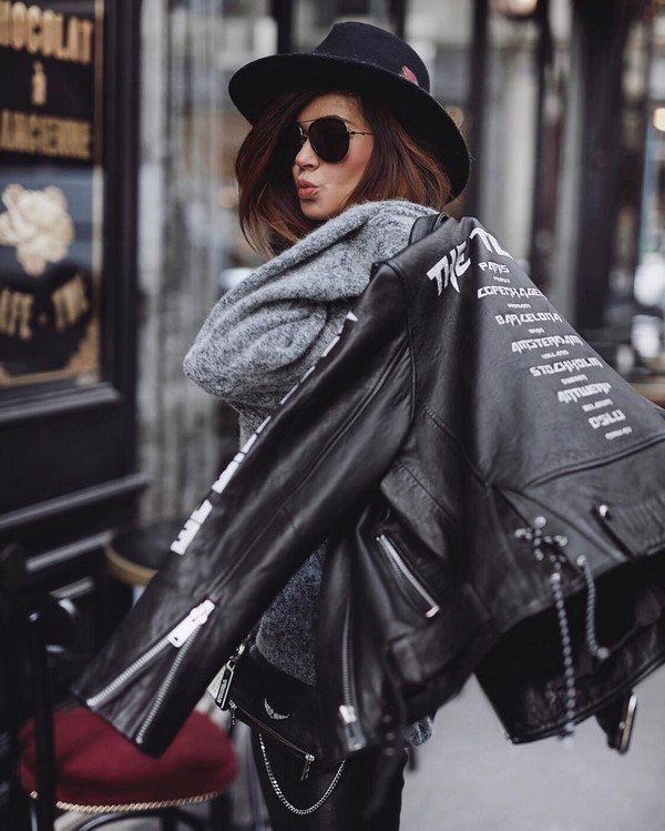 Leather clothes.  Spectacular leather clothing trends in the best looks
