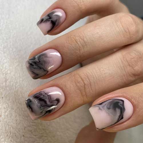 Beautiful marble nail designs
