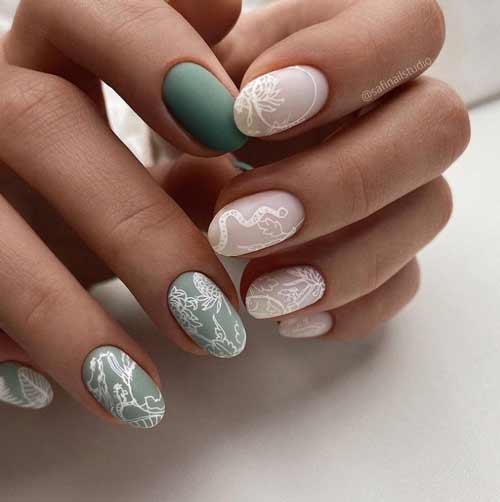 Spring green manicure trend