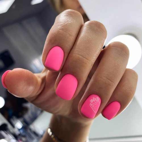 Bright nails design with fruits