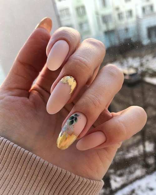Long nude nails