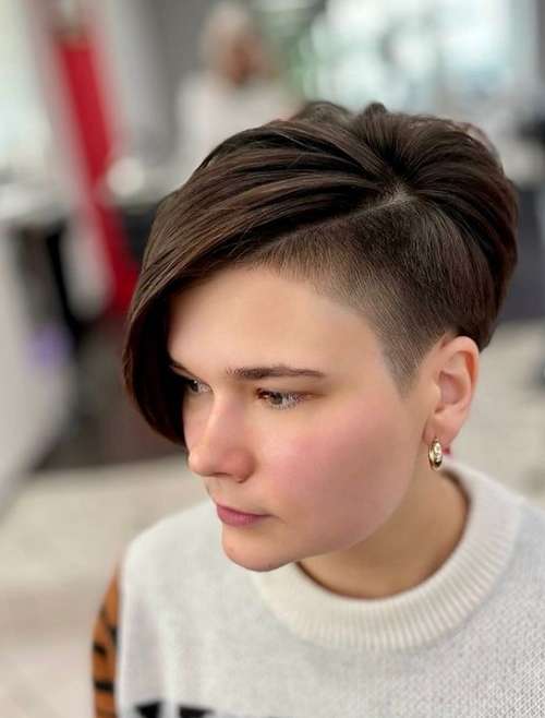 Undercut women's haircut