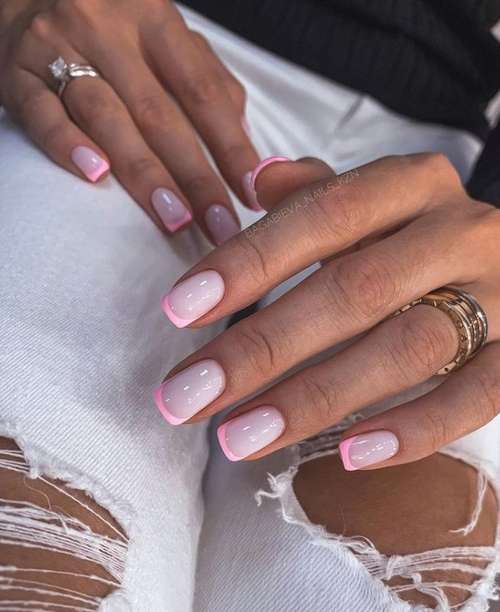French pink underlay gray