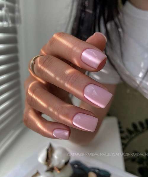 Light pink manicure