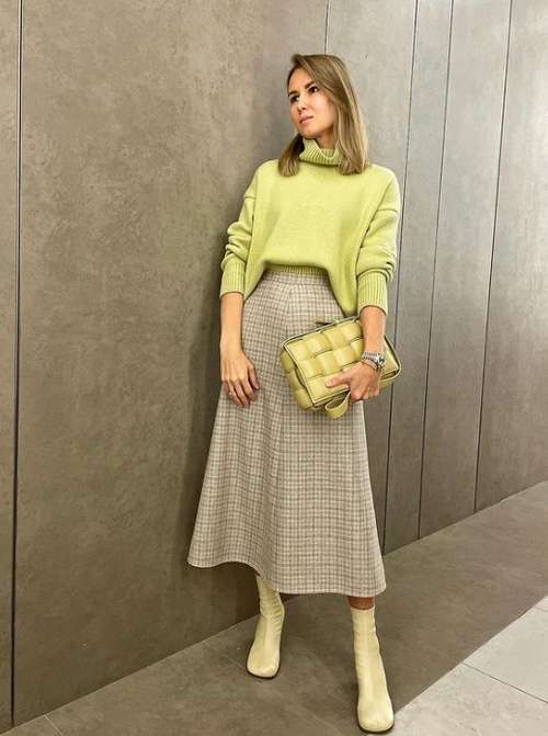 Midi skirt 2021: what to wear, fashionable models in the photo