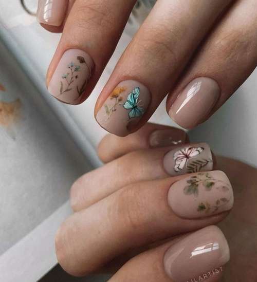 Butterfly manicure 2021: new design photos