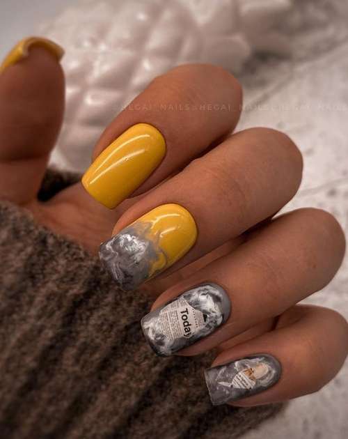 Manicure with divorces 2021: nail design, photo news