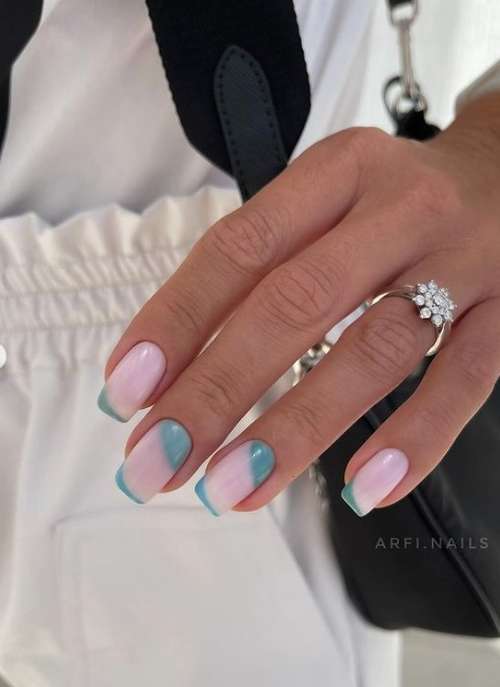 Summer French manicure