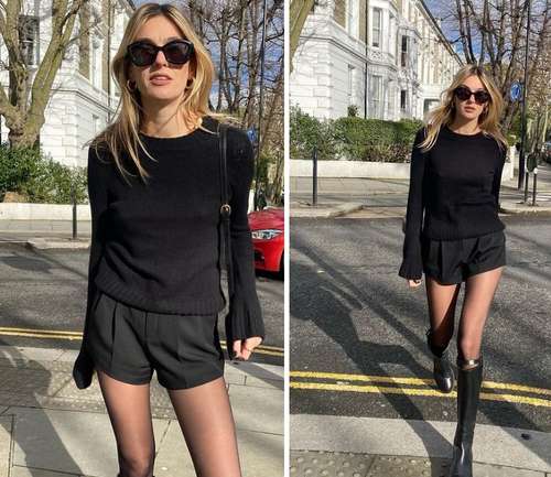 How to wear black shorts