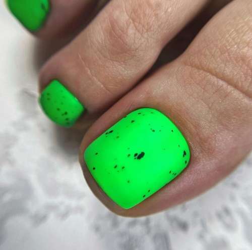 Matte green with speckles